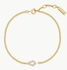 Ania Haie Armband - Geometric cubic zirconia - goud