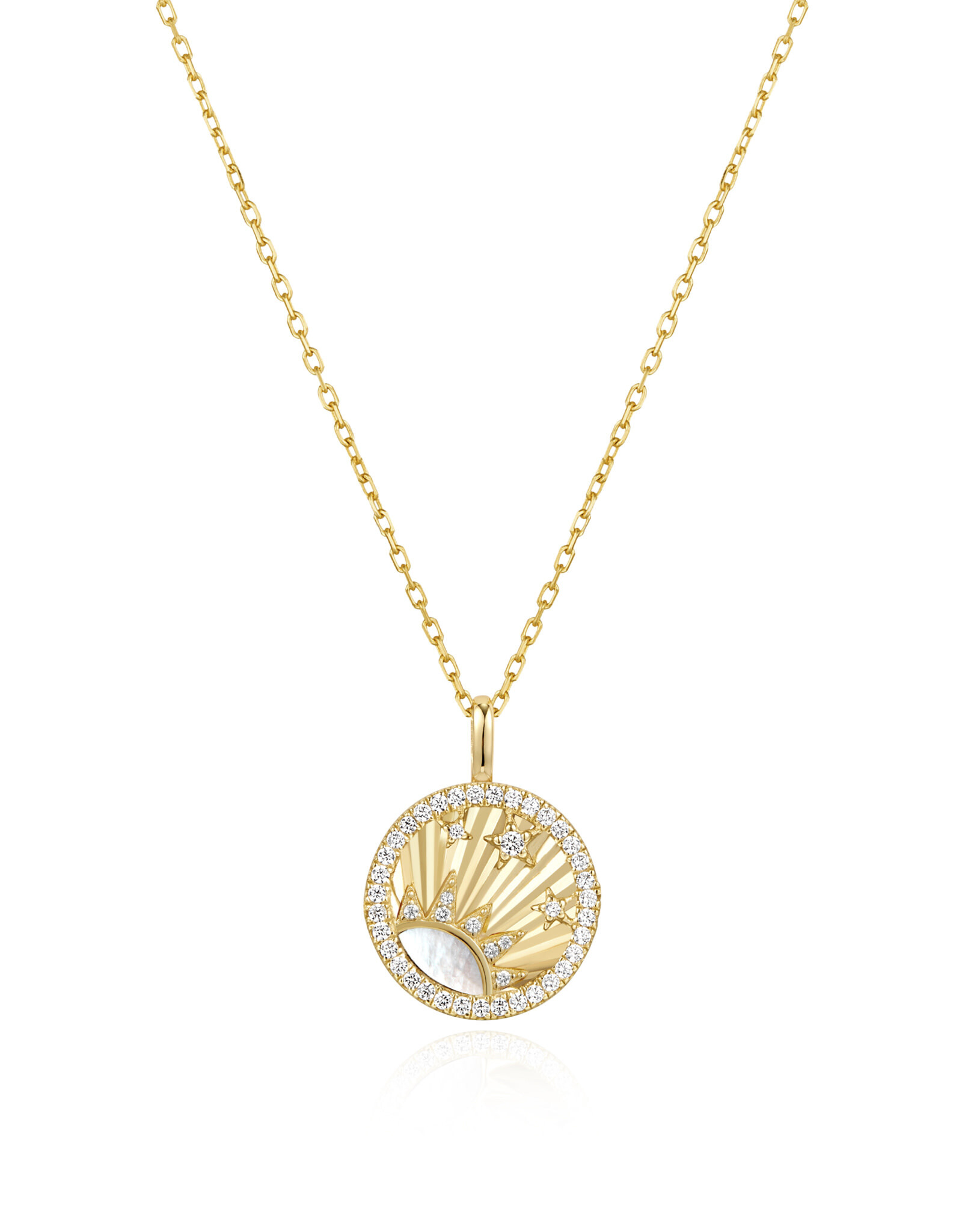 Ania Haie Ketting - Sunshine chaser shiny sun stars - goud
