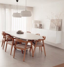 Mila Tafel - Mortex  met ovale poot