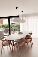 Mila Tafel - Mortex  met ovale poot