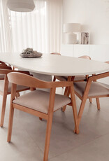 Mila Tafel - Mortex  met ovale poot