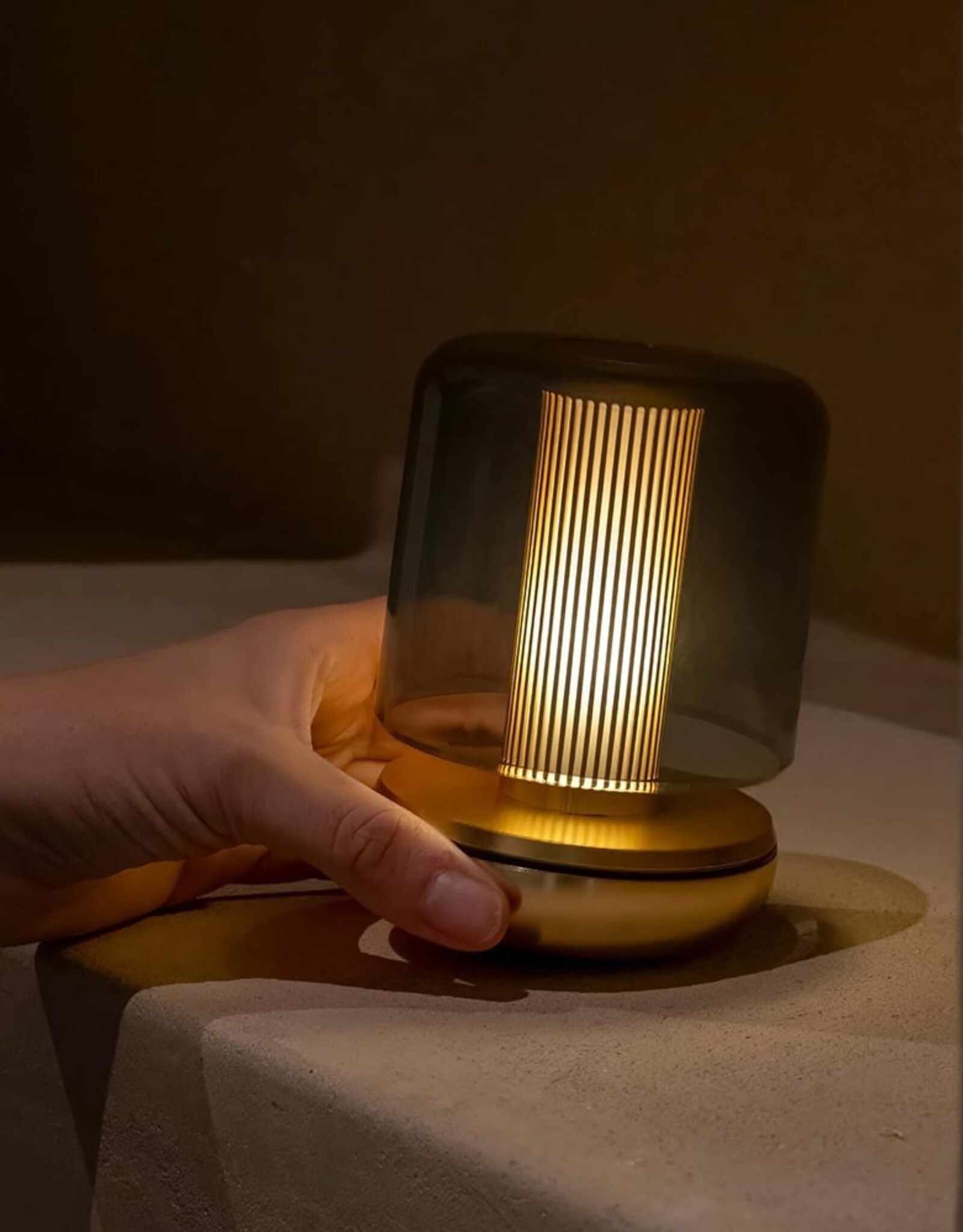 Firefly - tablelight - gold smoked