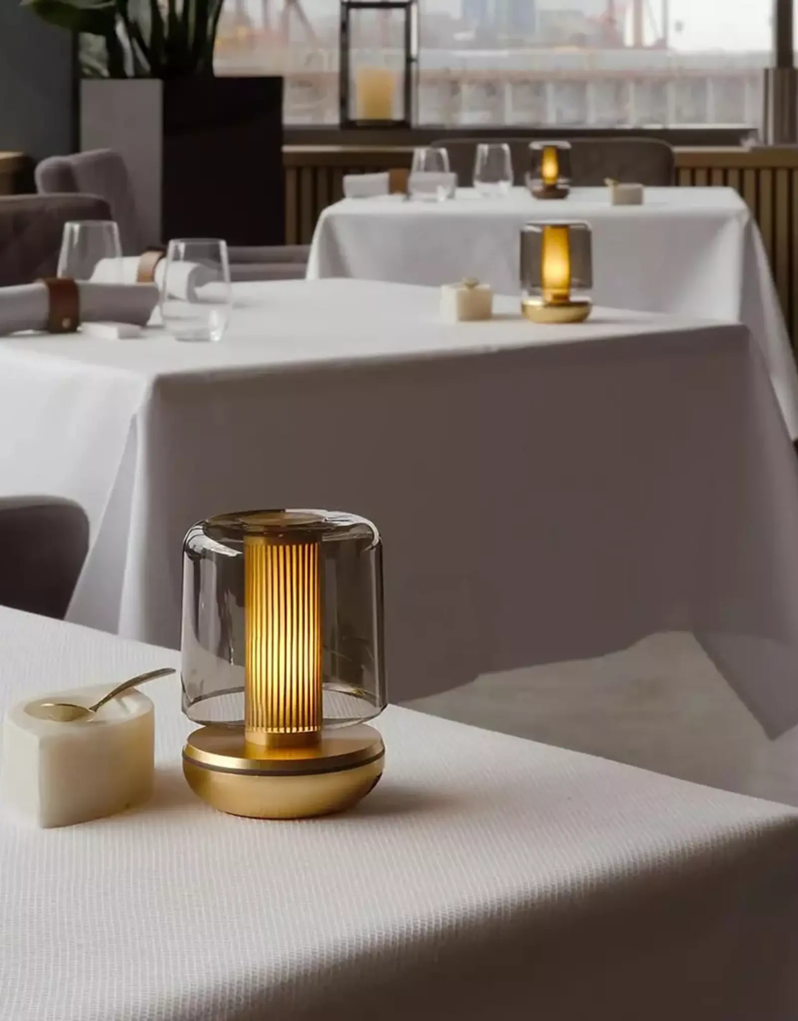 Firefly - tablelight - gold smoked