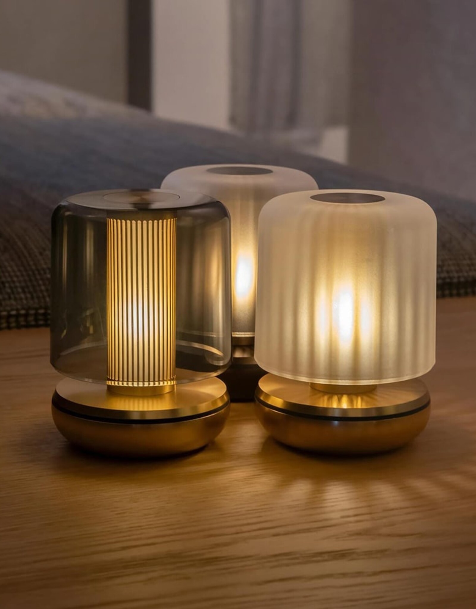 Firefly - tablelight - gold smoked