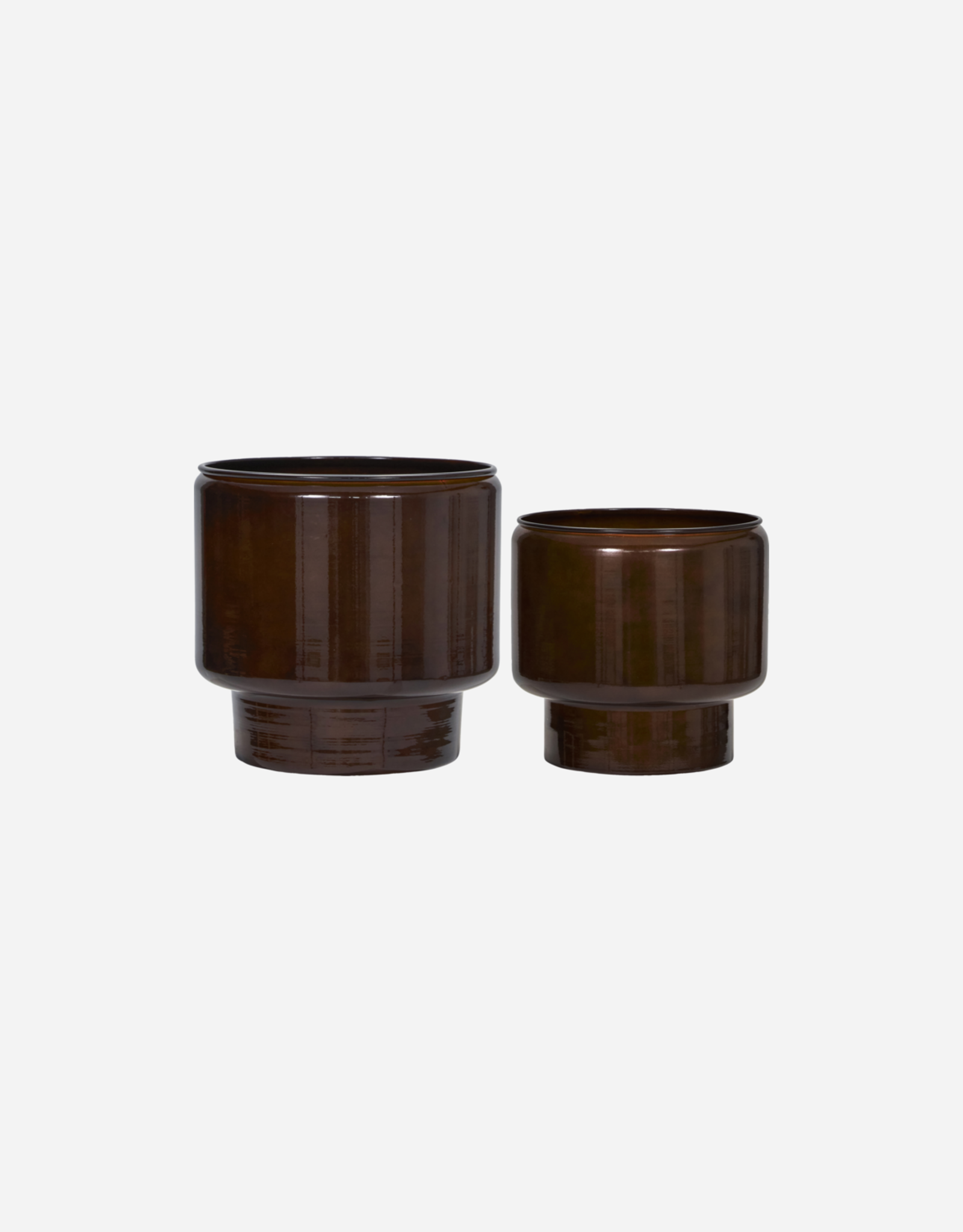 House Doctor Bloempot - Pile bruin S