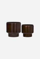 House Doctor Bloempot - Pile bruin L