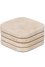 Mooisa Onderzetters - Travertine 4 stuks
