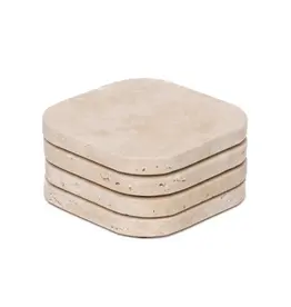 Mooisa Onderzetters - Travertine 4 stuks