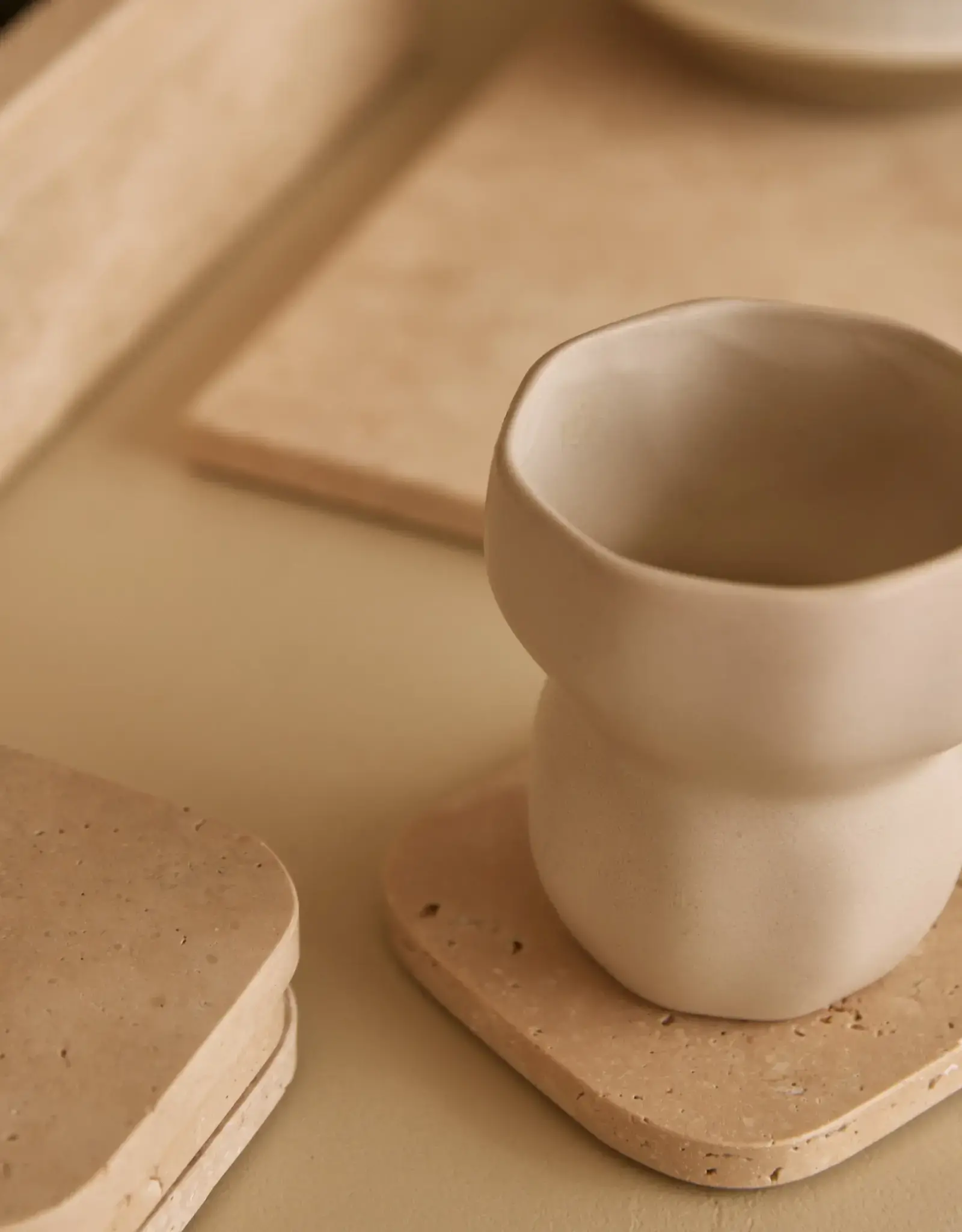 Mooisa Onderzetters - Travertine 4 stuks