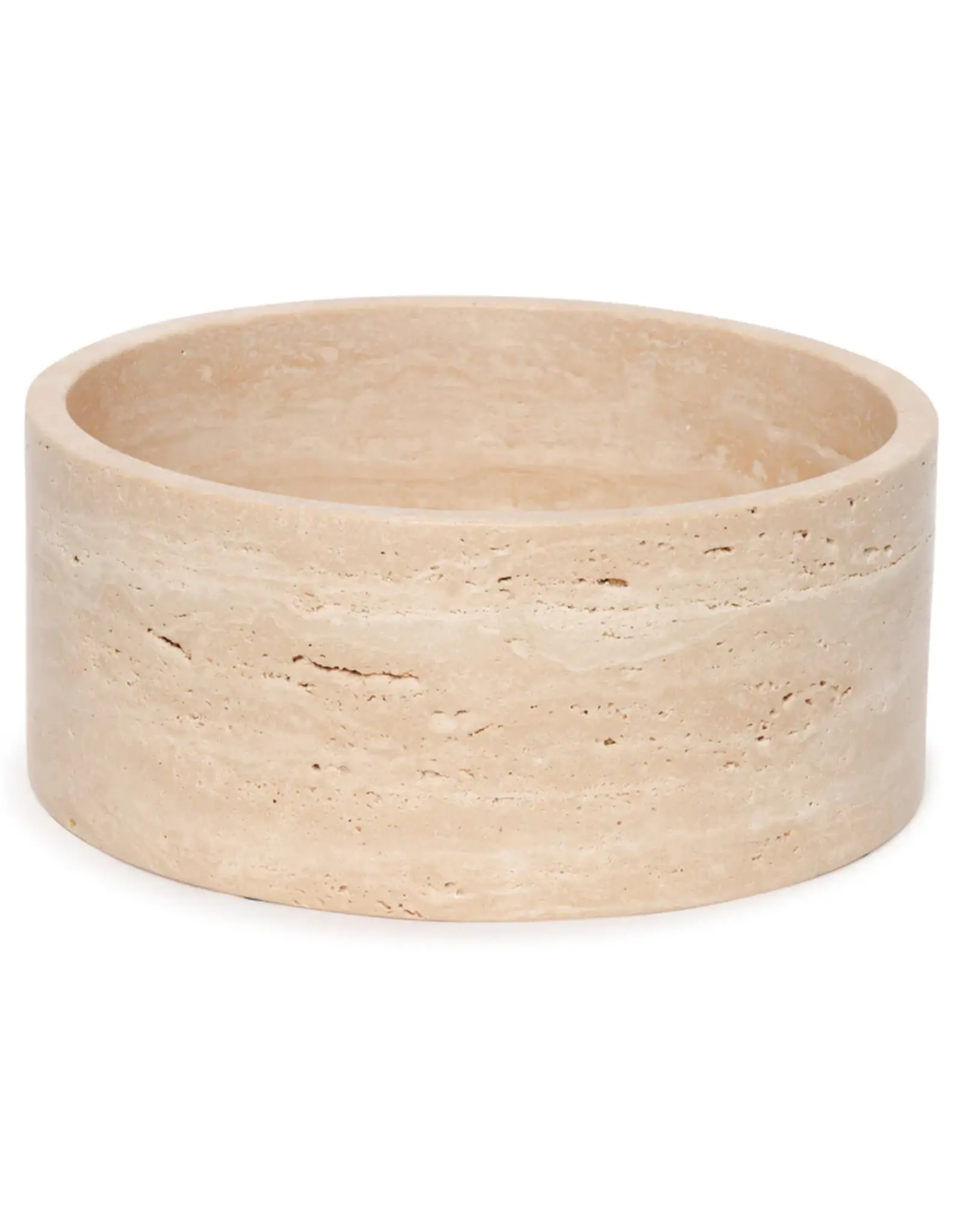 Mooisa Fruitschaal - travertine 24x10cm