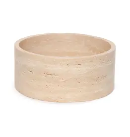 Mooisa Fruitschaal - travertine 24x10cm