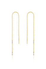 Ania Haie Oorbellen - Glow threader - goud