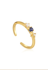 Ania Haie Ring - Lapis star adj - Goud