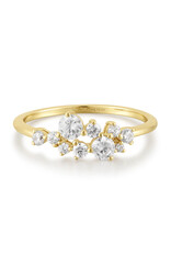 Ania Haie Ring - Chic creator flower cluster pave