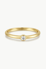 Ania Haie Ring - Half round cubic zirconia - goud