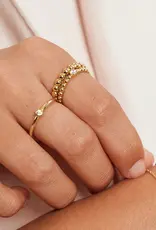 Ania Haie Ring - Half round cubic zirconia - goud