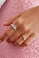 Ania Haie Ring - Chic creator flower cluster pave