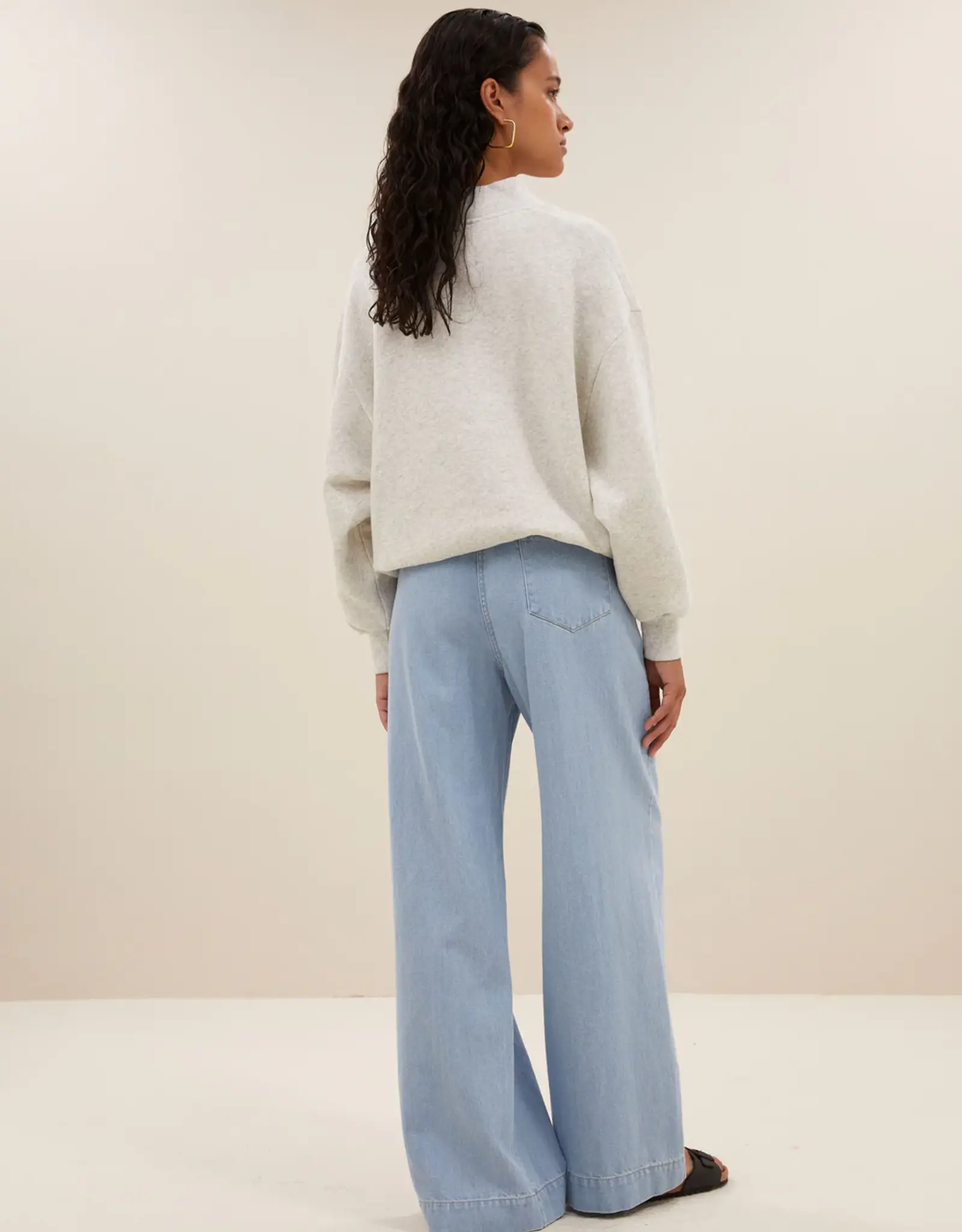 By-bar Sweater momo - light grey melee