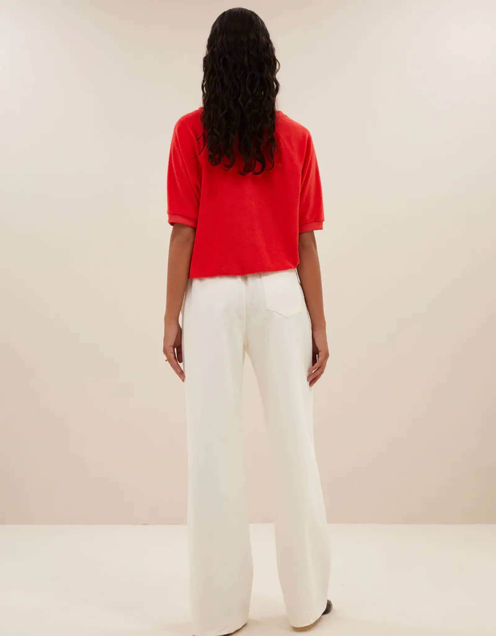 By-bar Broek - jaxx twill - off white
