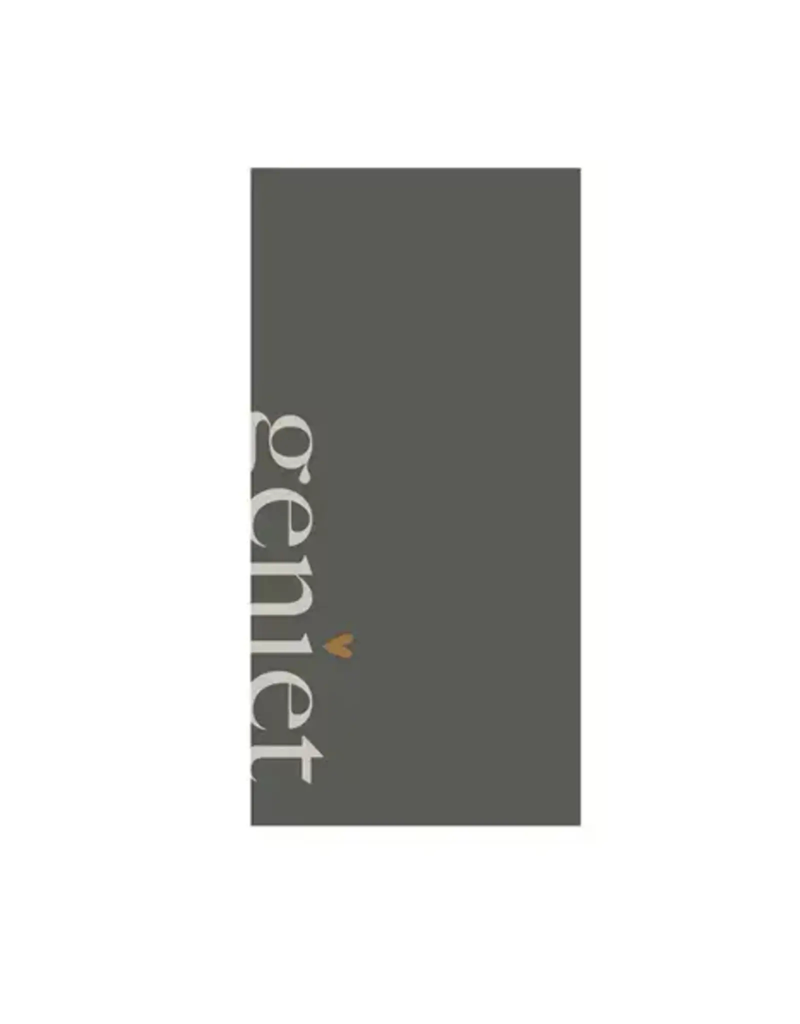 Zusss Servetten - Lieverd geniet zand antracietgrijs