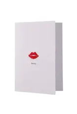 Zusss Wenskaart - Bisous wit rood