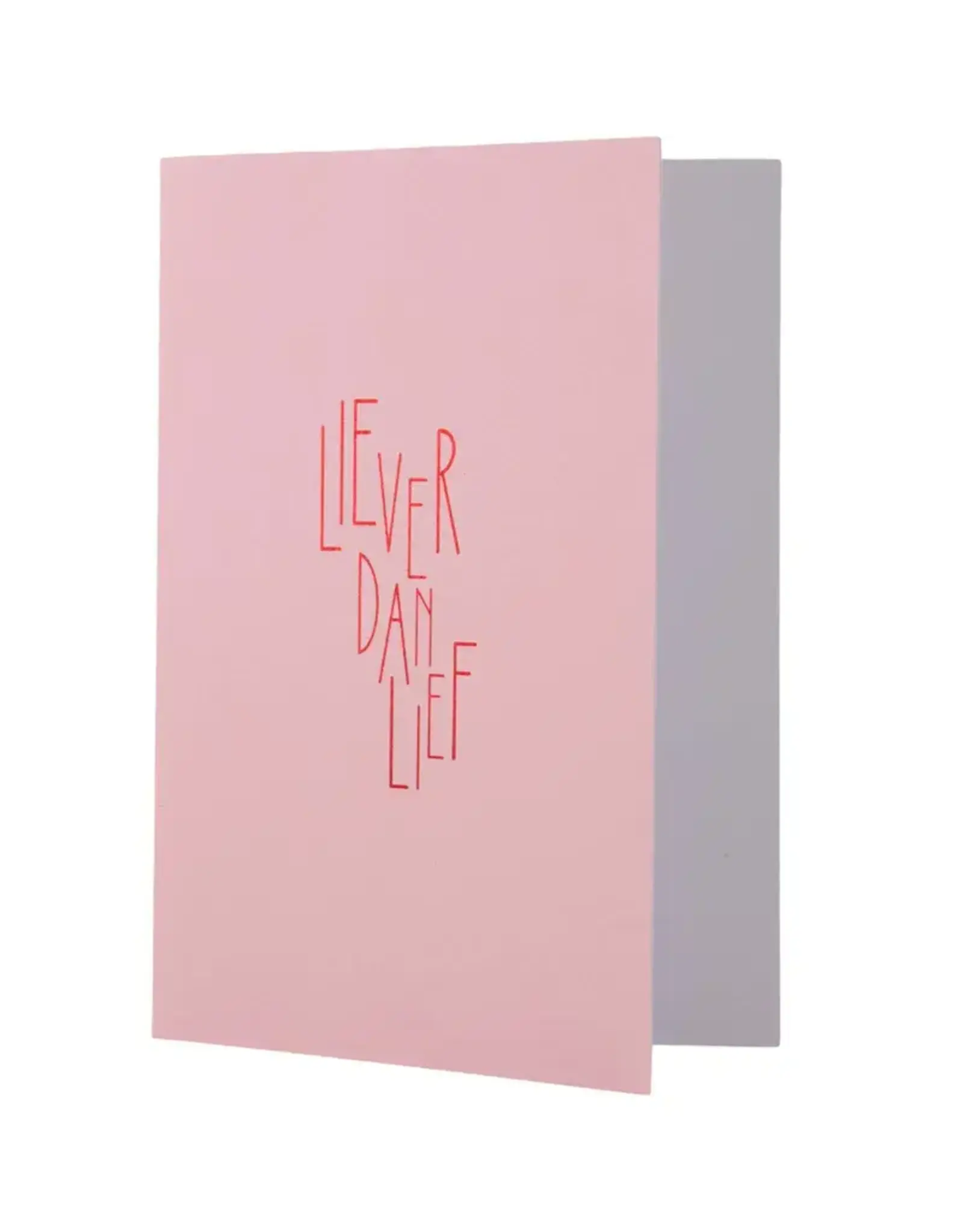 Zusss Wenskaart - Liever dan lief roze rood
