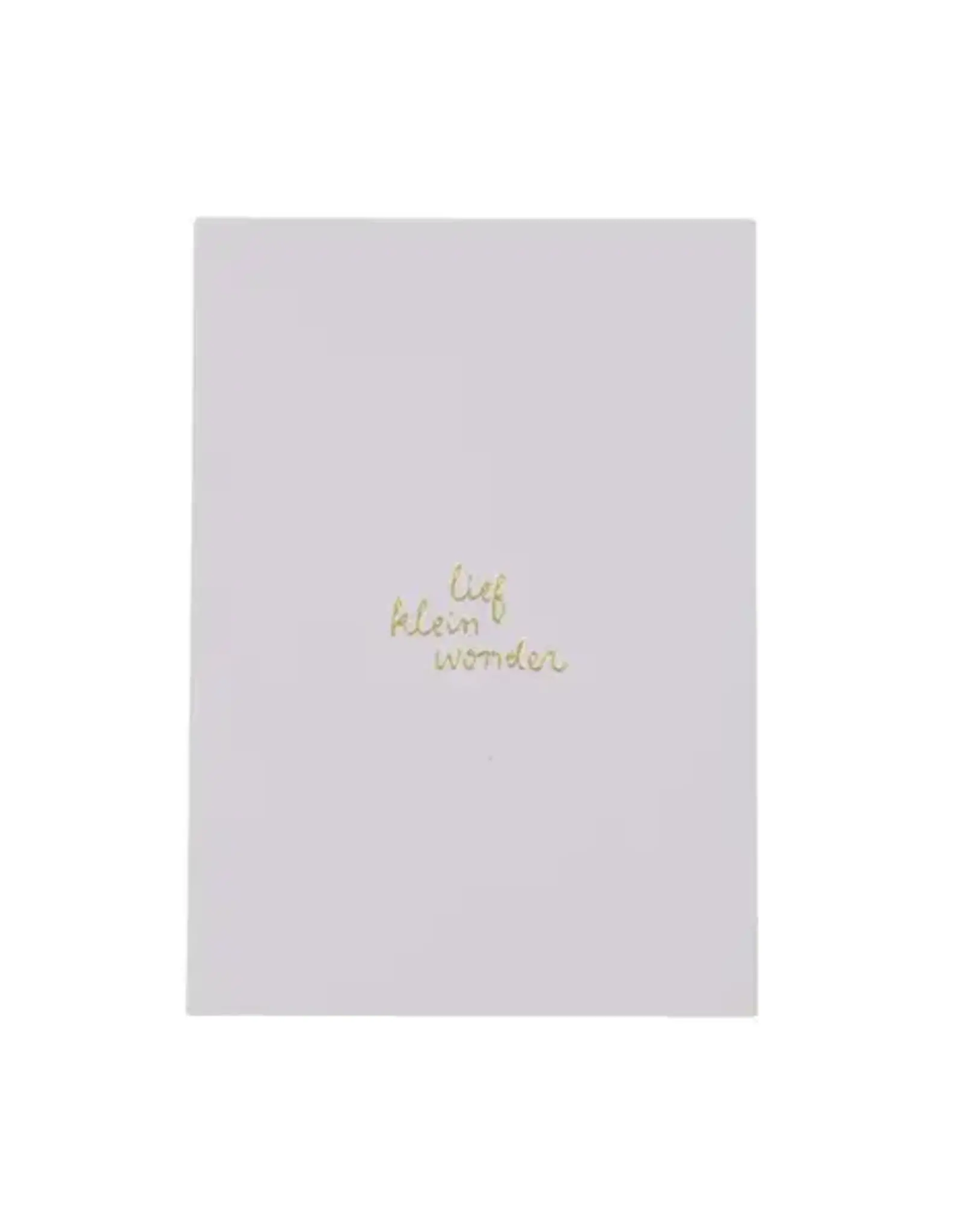 Zusss Ansichtkaart - Lief wonder wit goud