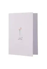 Zusss Wenskaart - Merci mon ami wit zalm