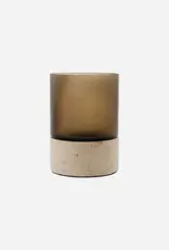 House Doctor Theelichthouder Rivo klein/mat - bruin