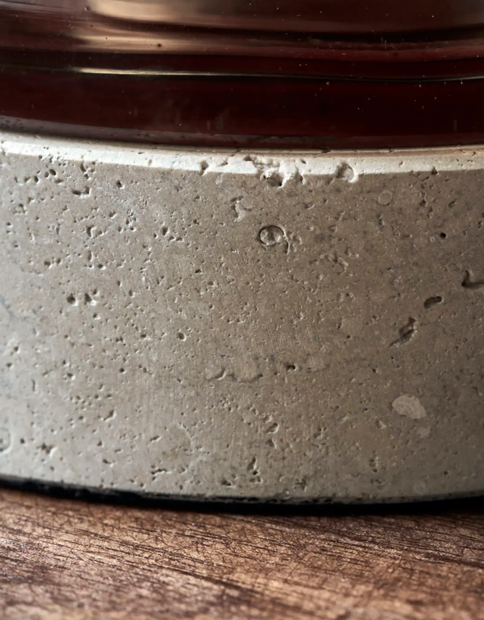 House Doctor Theelichthouder Rivo groot/helder - bruin