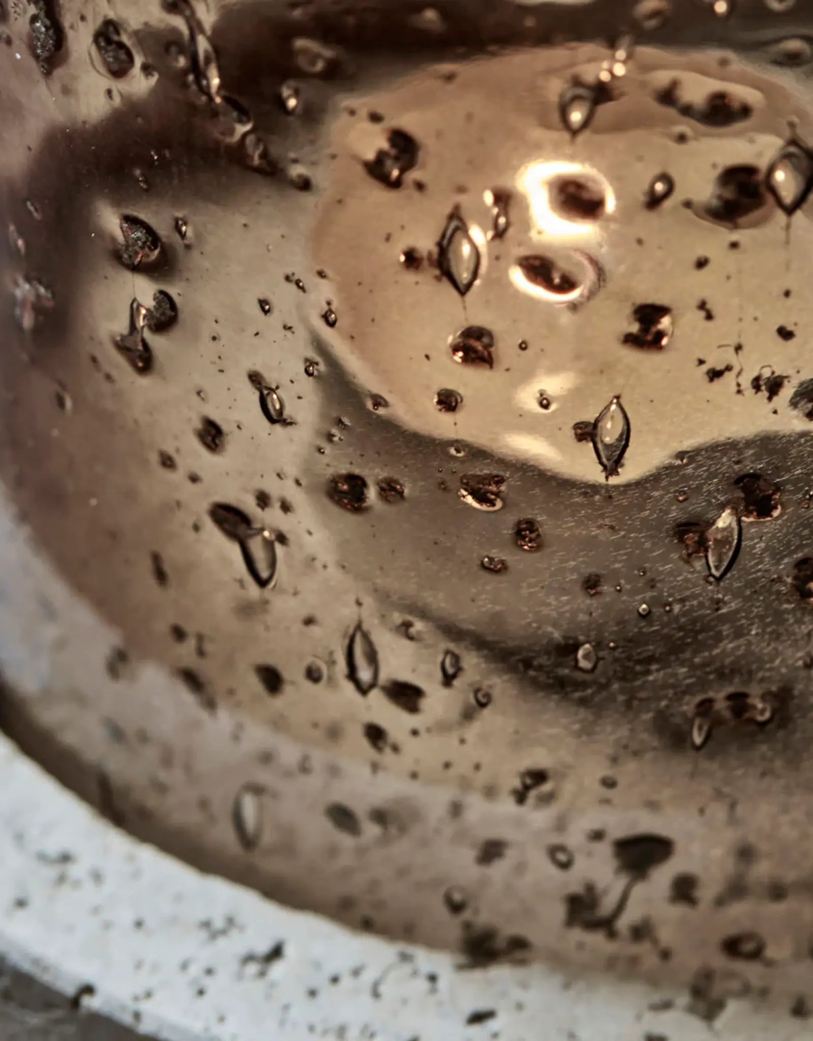 House Doctor Theelichthouder Rivo groot/smal/helder - bruin