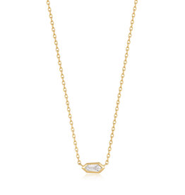 Ania Haie Ketting - Sparkle emblem chain -  goud
