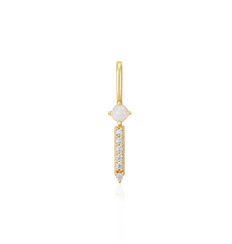 Ania Haie Charm - Ketting - Kyoto opal sparkle bar - goud
