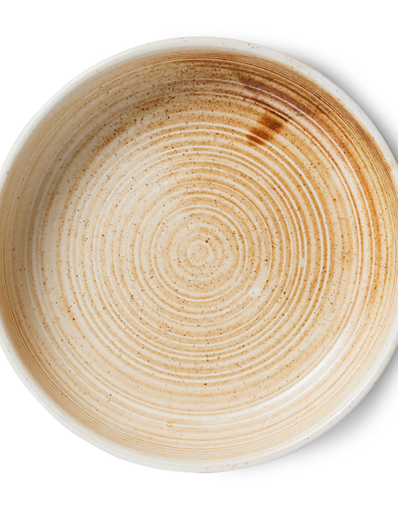 HKliving Chef ceramics - Diep bord cream  L