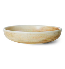 HKliving Chef ceramics - Diep bord cream  L