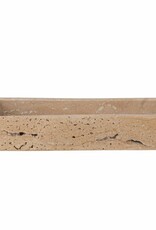 Bloomingville Schaal - Majsa travertine rechthoek