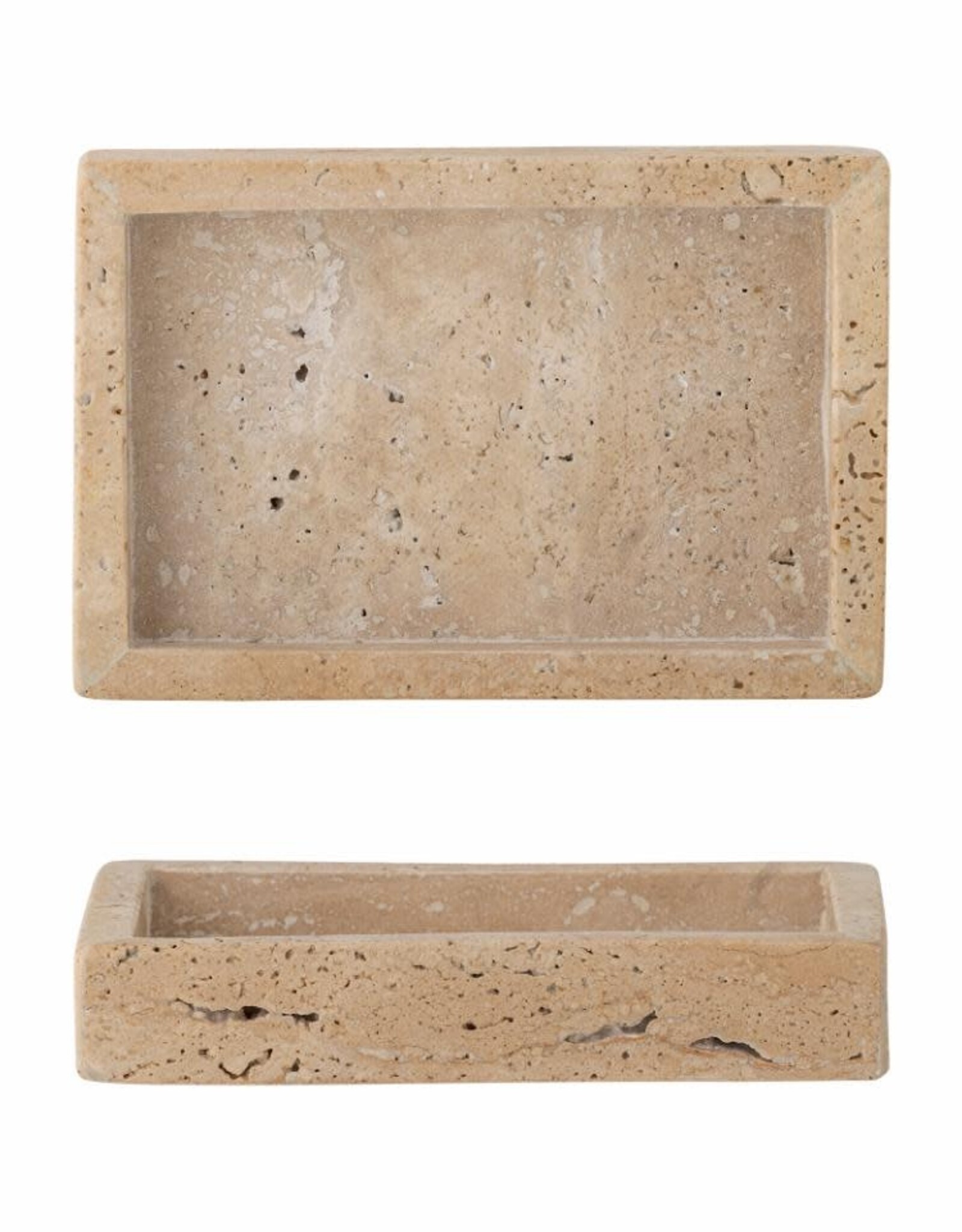 Bloomingville Schaal - Majsa travertine rechthoek