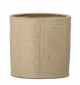 Bloomingville Bloempot - Eliaz - nature/stone Ø15cm x H15cm