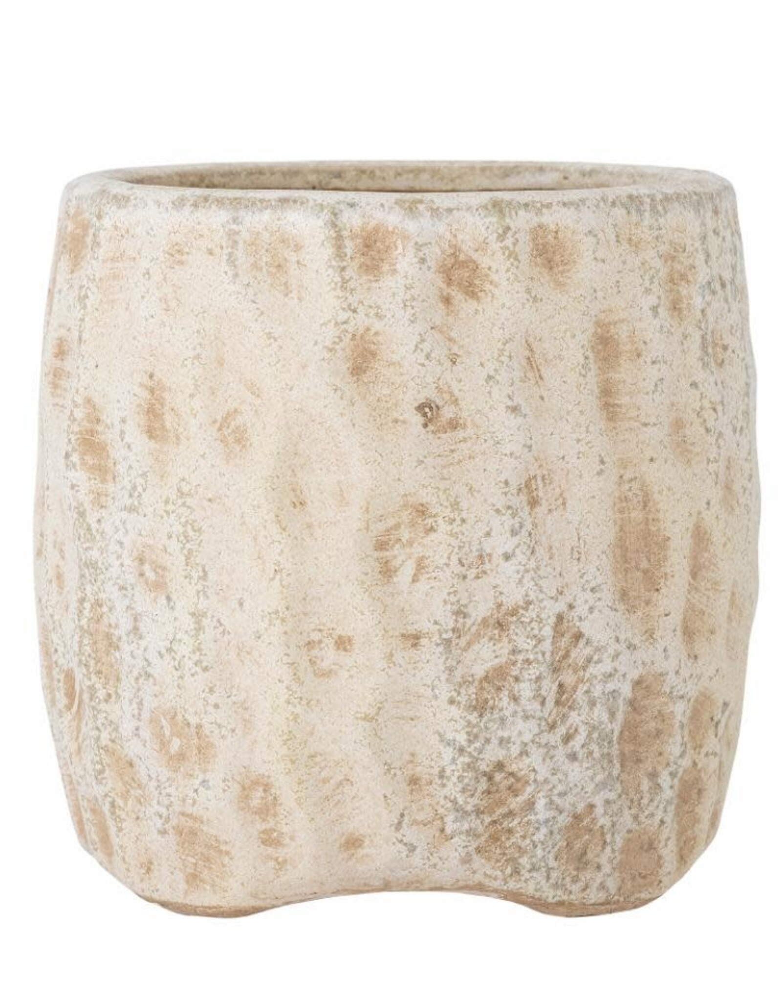 Bloomingville Bloempot - Mawni - natuur/terracotta 14cm x H14cm