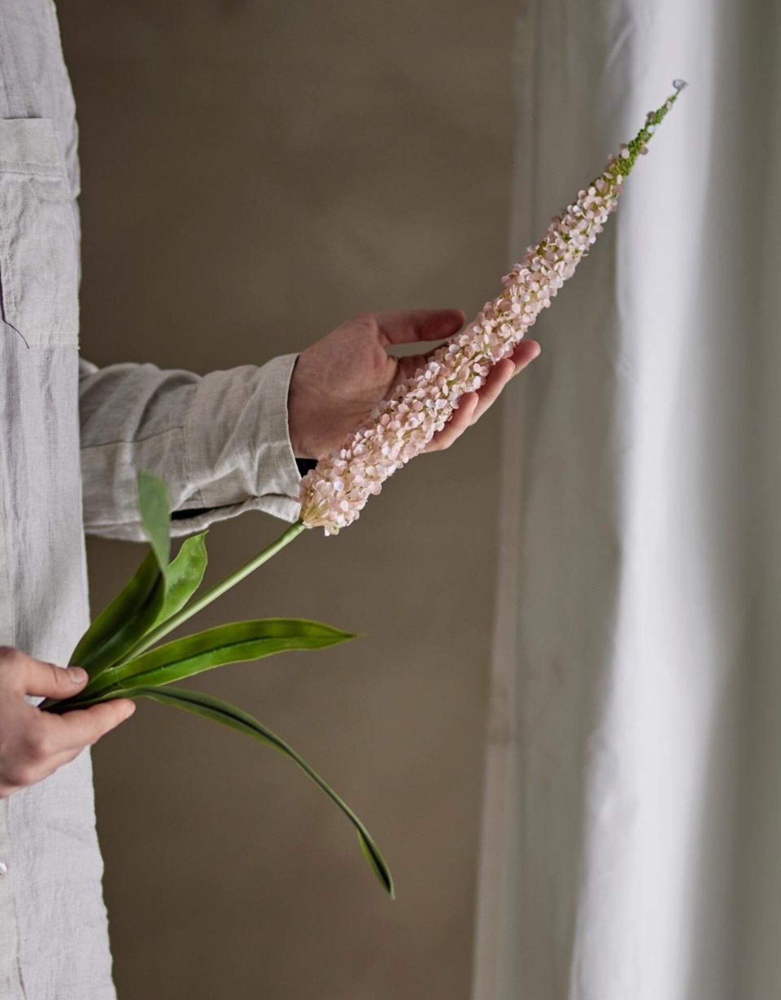 Bloomingville Kunstbloem - Foxtail stem rose - H73cm