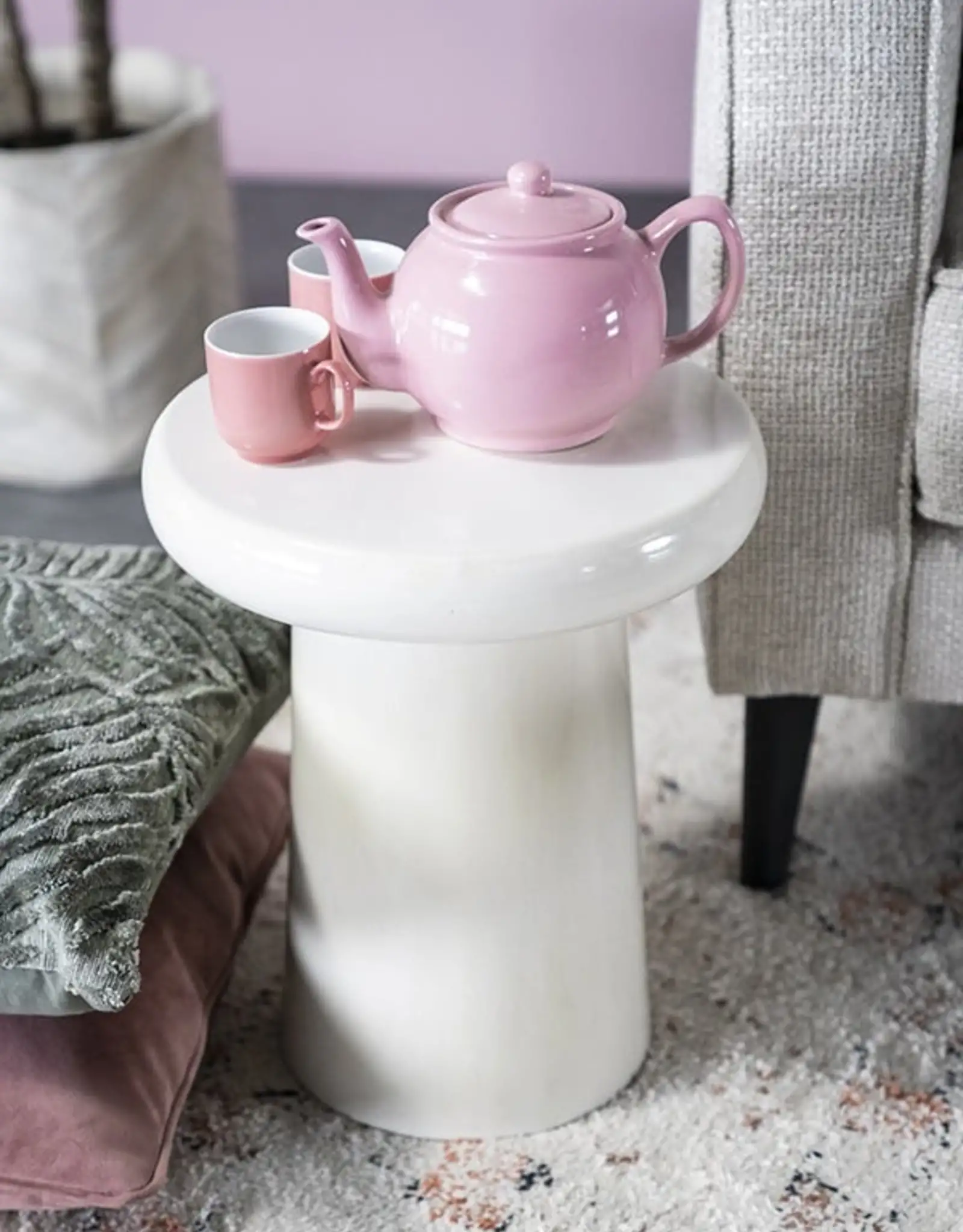 Bijzettafel - Glaze - crème