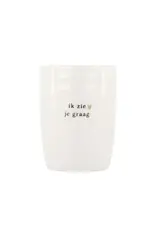 Zusss Koffiemok ik zie je graag wit/zwart
