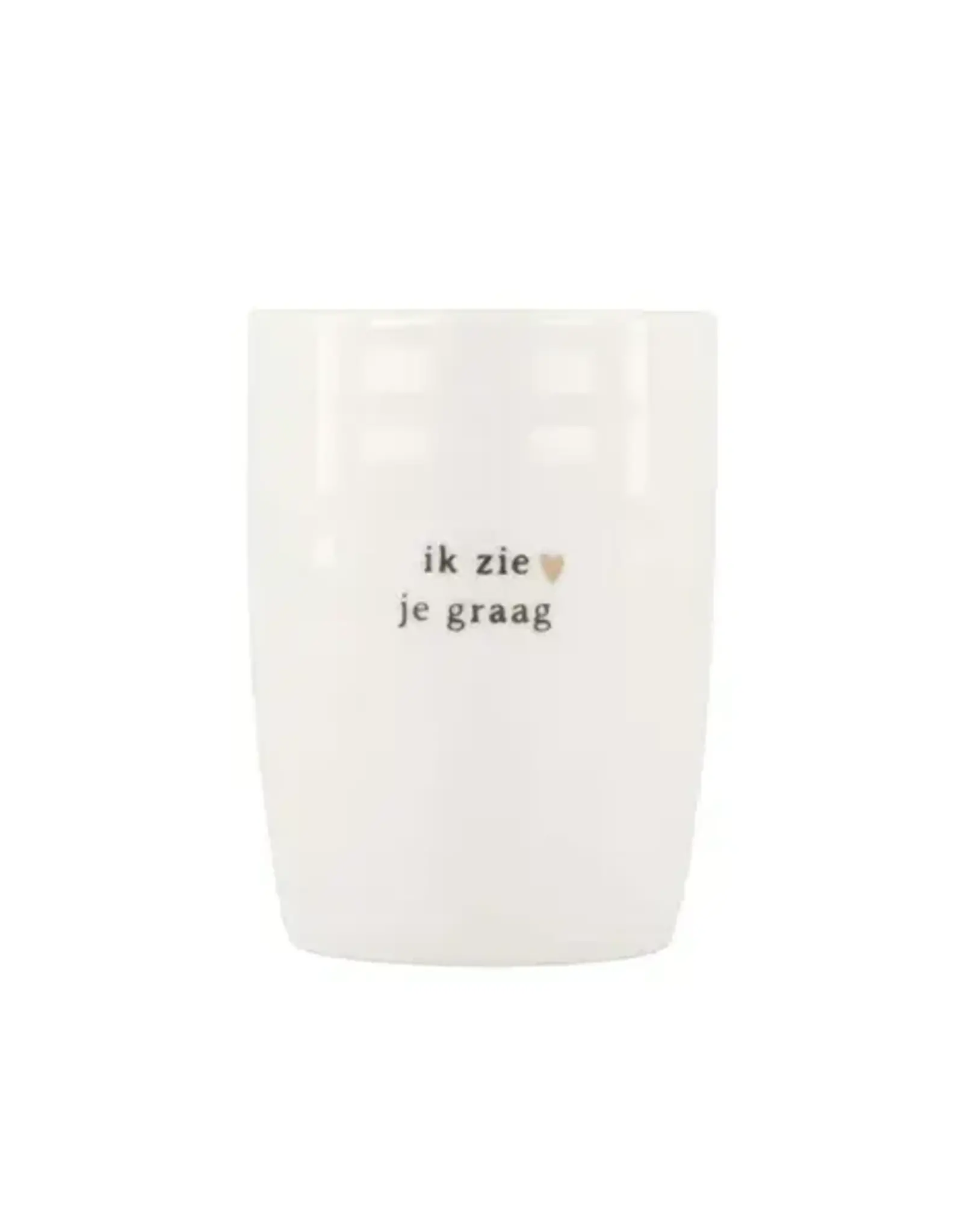 Zusss Koffiemok ik zie je graag wit/zwart
