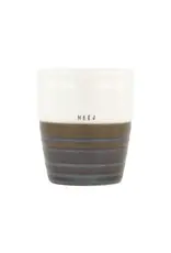 Zusss Koffiemok heej wit/antracietgrijs