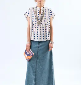 Lollys Laundry Rok -  LunaLL - Maxi skirt - blauw