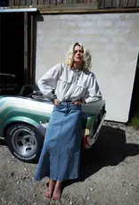 Lollys Laundry Rok -  LunaLL - Maxi skirt - blauw