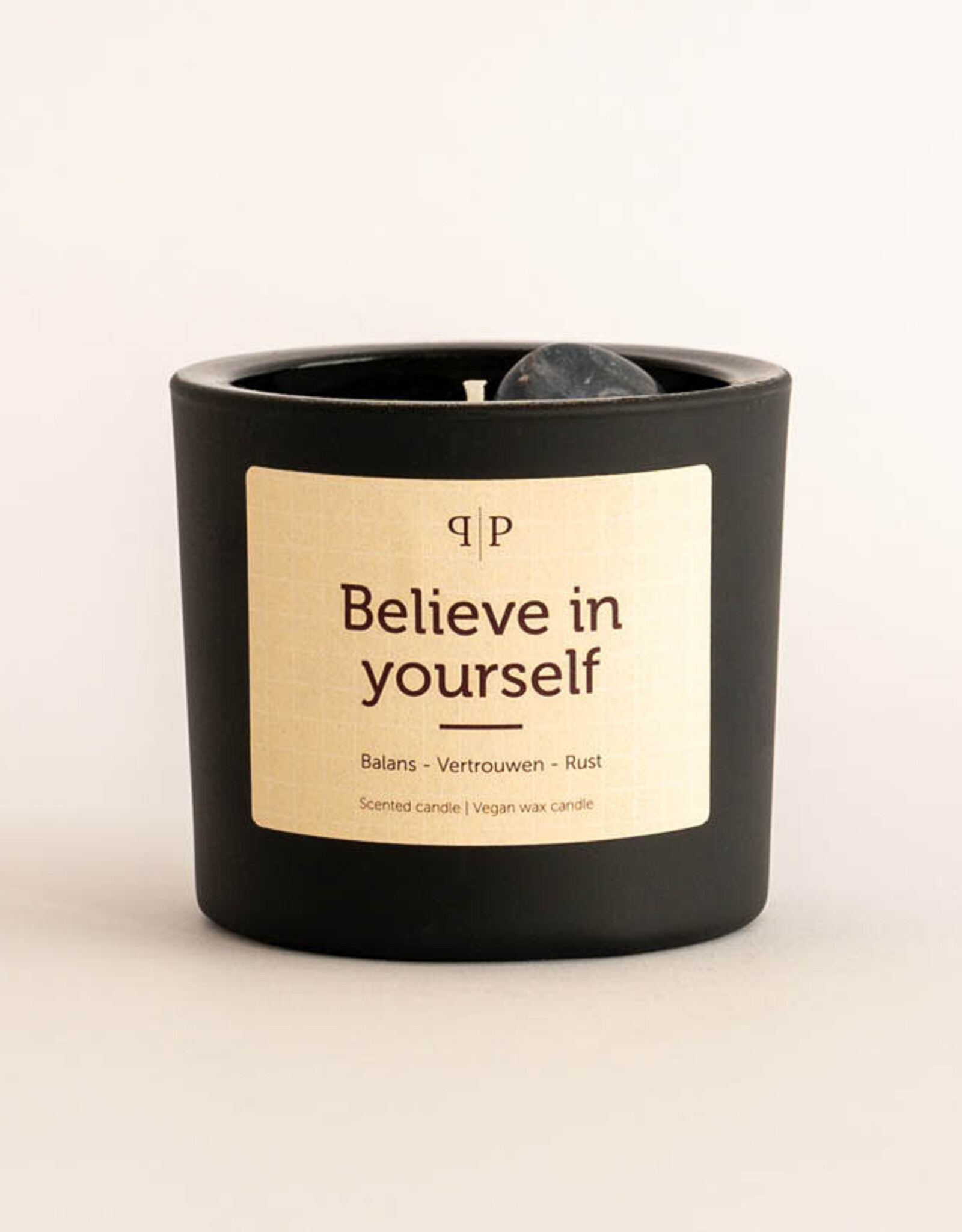 Pottie Pot Geurkaars met edelstenen - Believe in yourself