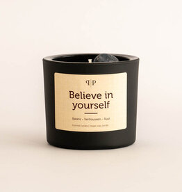 Pottie Pot Geurkaars met edelstenen - Believe in yourself