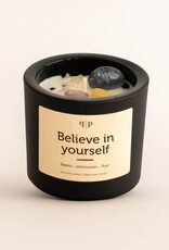Pottie Pot Geurkaars met edelstenen - Believe in yourself