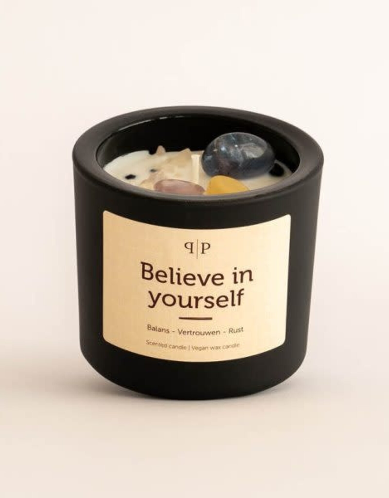 Pottie Pot Geurkaars met edelstenen - Believe in yourself